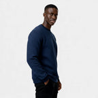 Men's Waffle Knit Sweater - Crew Neck Jumper - Cozy Casual Knitwear for Everyday Wear