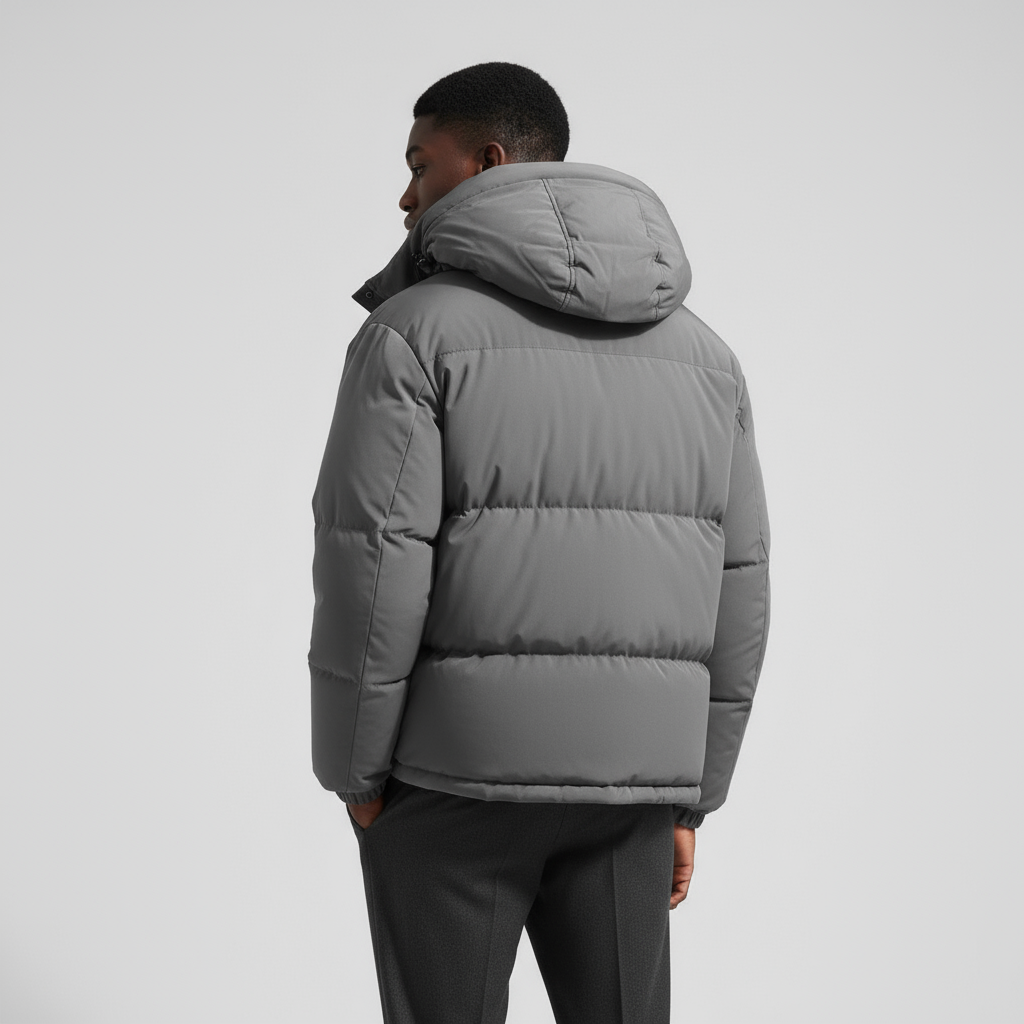 Men's Waterproof Windproof Down Puffer Jacket for Winter Outdoor Activities