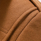 Men's Wool-Blend Overcoat – Tailored Button-Up Winter Coat for Cold Weather Wear