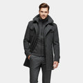 Men's Wool-Blend Overcoat – Tailored Button-Up Winter Coat for Cold Weather Wear