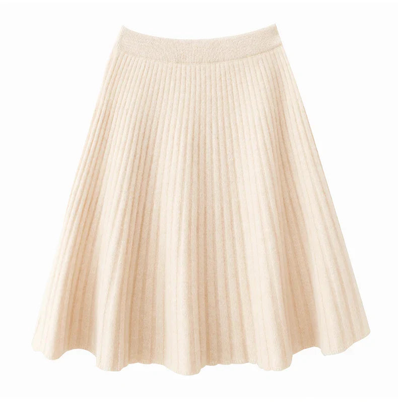 Merino Wool A-Line Skirt for Everyday Wear - Comfortable and Stylish Women's Fashion