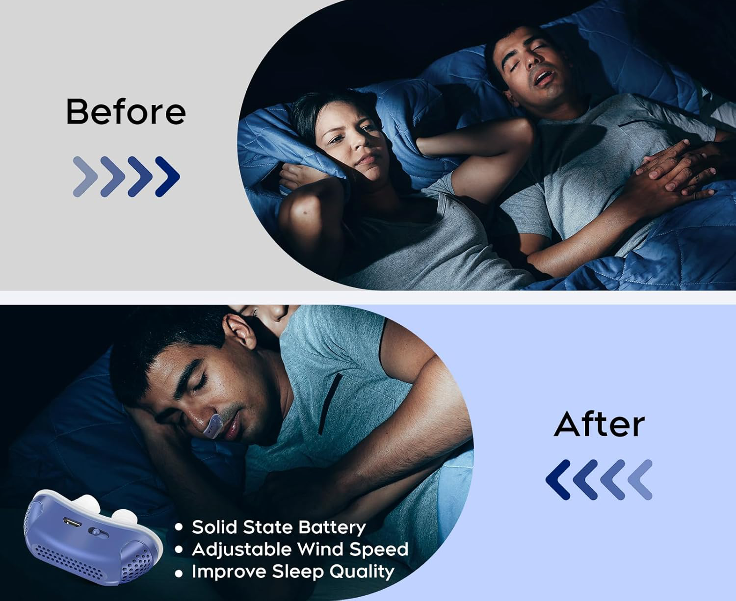 Micro CPAP Sleep Apnea Machine – Portable Travel Use, Anti Snoring Solution