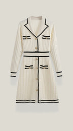 Mini Dress with Contrast Trim - Lightweight Fabric, Casual Style for Everyday Wear