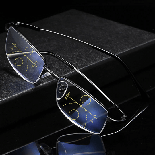 Multifocal Glasses with Anti-Glare & Blue Light Protection – Work, Travel