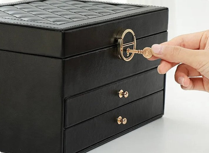 Multilayer Leather Jewellery Box | Organised Storage – Home, Gift