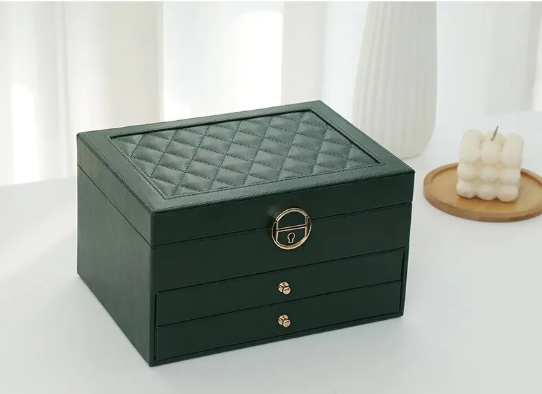 Multilayer Leather Jewellery Box | Organised Storage – Home, Gift