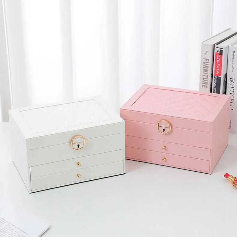 Multilayer Leather Jewellery Box | Organised Storage – Home, Gift
