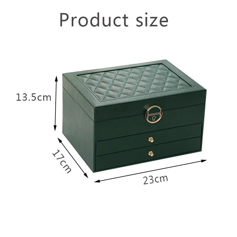 Multilayer Leather Jewellery Box | Organised Storage – Home, Gift