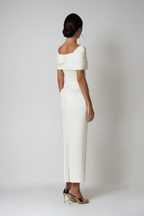 Off Shoulder Maxi Dress in Lightweight Fabric for Casual Summer Events