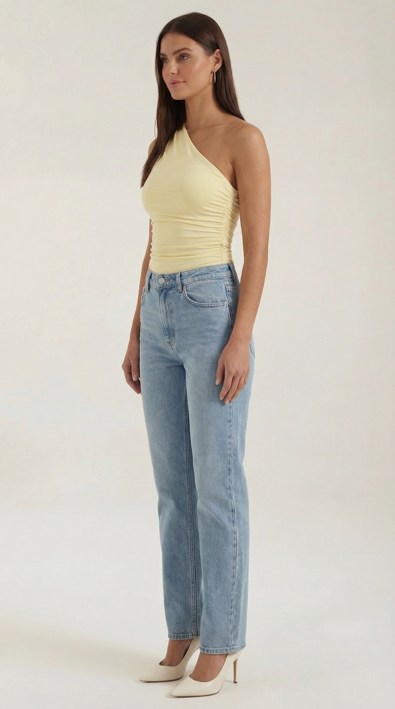 One-Shoulder Sleeveless Top for Women - Lightweight Fabric, Casual Style, Perfect for Summer Outings and Events