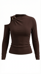 One-Shoulder Top for Women | Lightweight Fabric | Casual Chic Style | Perfect for Summer Outings and Events