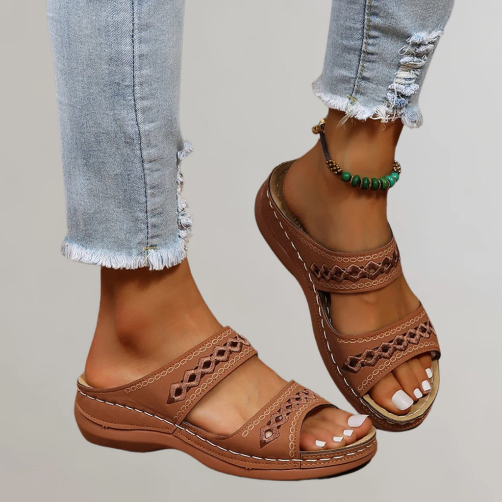 Orthopädische Sandalen Damen – Bequeme Sommerschuhe für den Urlaub, Smart Casual
