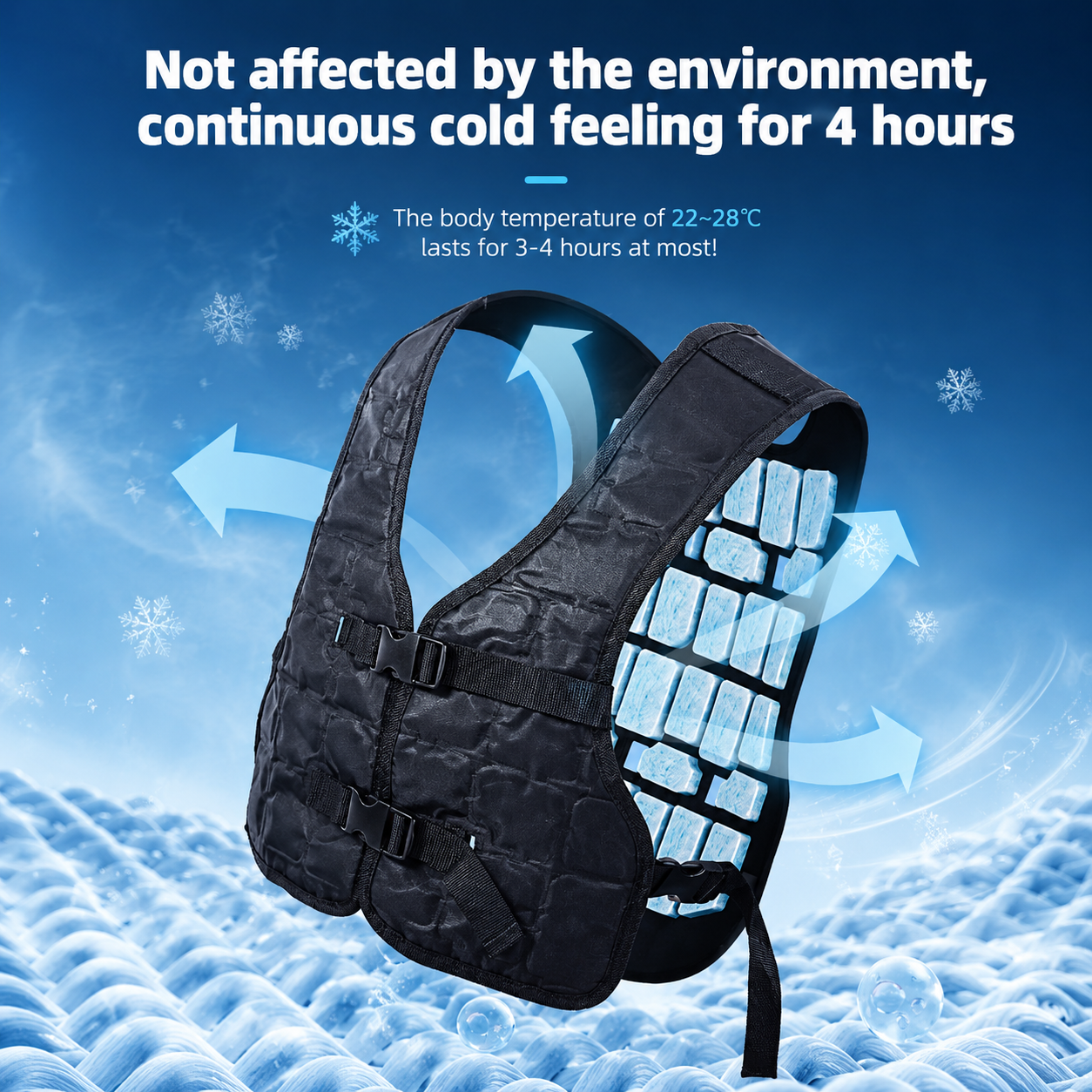 Phase Change Cooling Vest Lightweight – Outdoor Work, Sports
