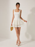 Pleated Mini Dress in Sorrento Style for Casual Outings and Events