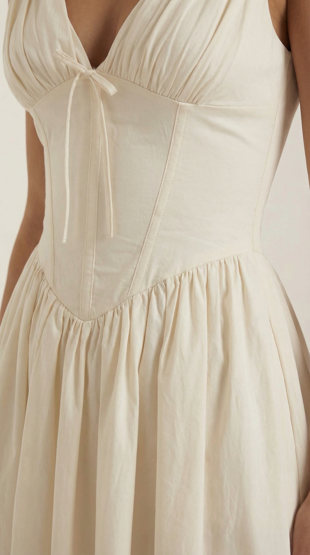 Plunge Midi Dress - Lightweight Fabric - Elegant Party Wear for Women - Perfect for Special Occasions