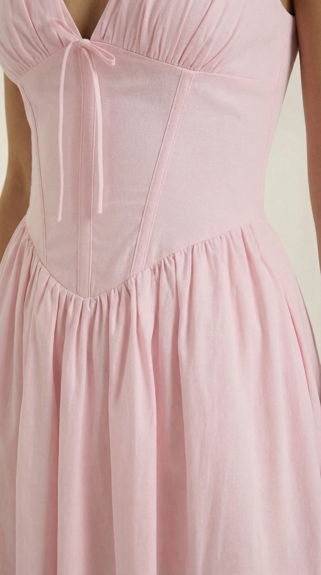 Plunge Midi Dress - Lightweight Fabric - Elegant Party Wear for Women - Perfect for Special Occasions