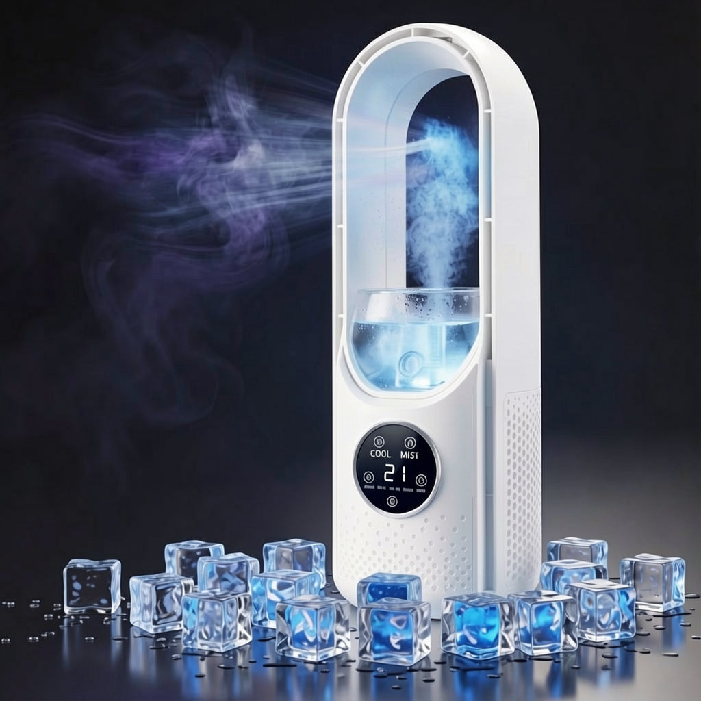 Portable 3-in-1 Air Cooler with Humidifier and Silent Motor – Office, Night Use