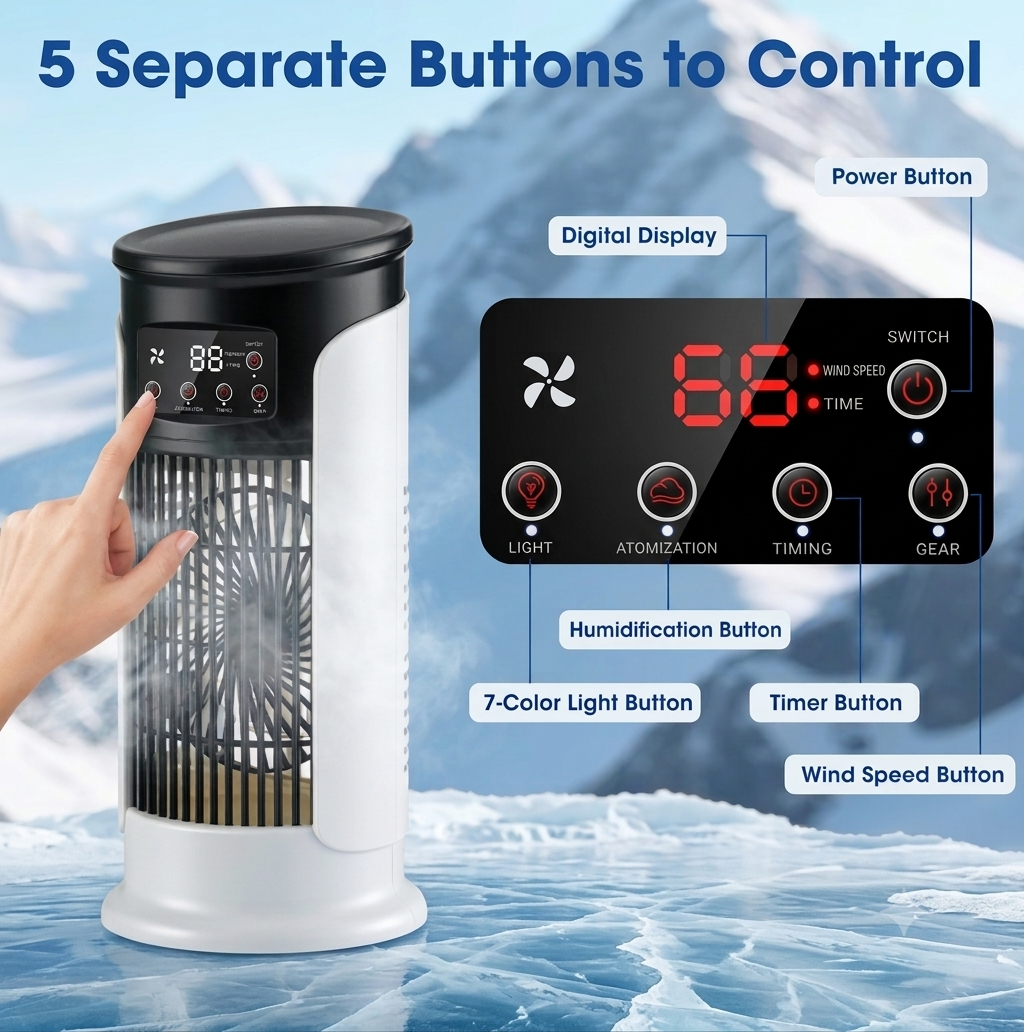 Portable Air Conditioner Indoor Unit – Windowless Use, Home Comfort