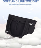 Quilted Puffer Tote with Laptop Sleeve & Cup Holder – Travel, Work