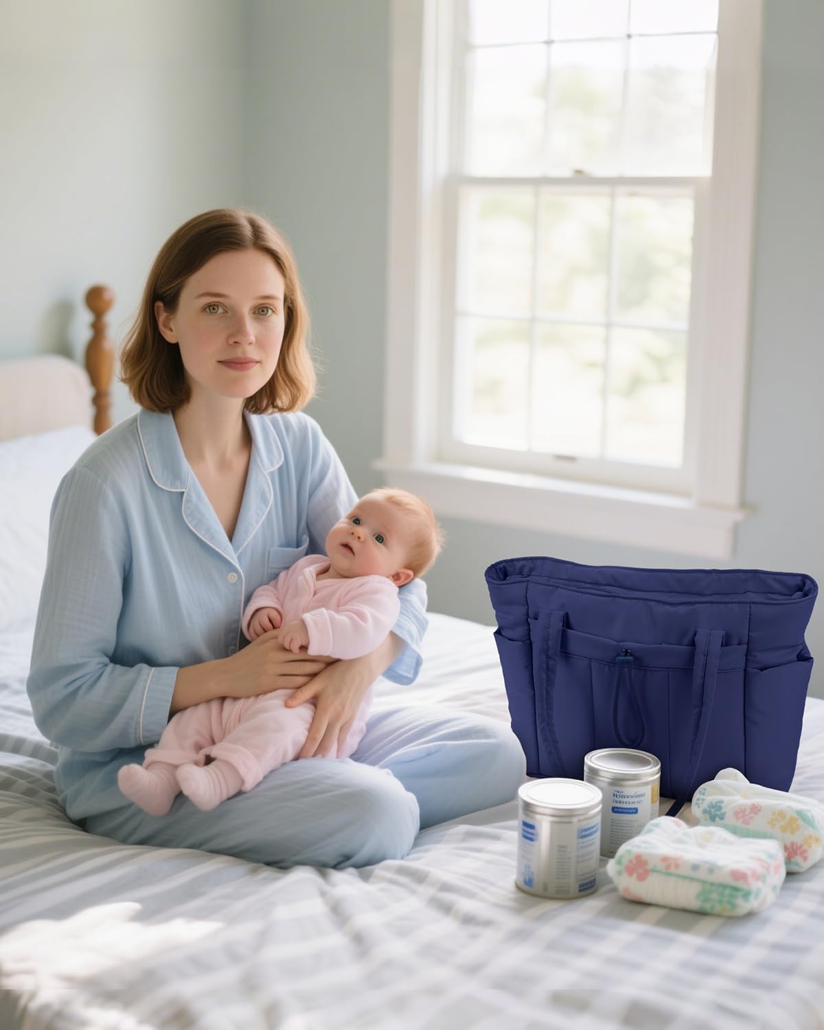 Quilted Puffer Tote with Laptop Sleeve & Cup Holder – Travel, Work