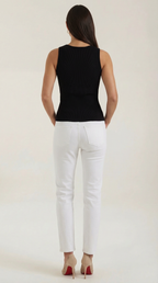 Ribbed Tank Top for Women - Lightweight Rain-Resistant Fabric - Casual Summer Wear - Available in Multiple Colors