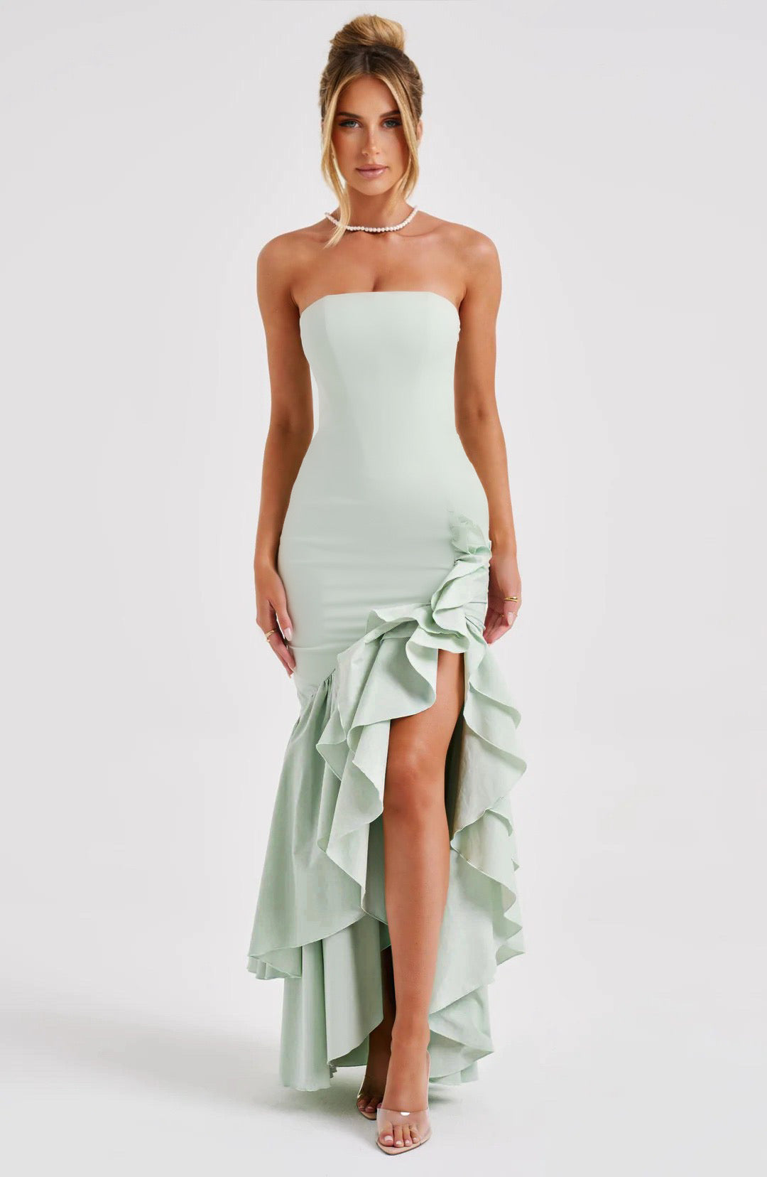 Ruffle Dress for Women - Lightweight Fabric, Casual Style, Perfect for Summer