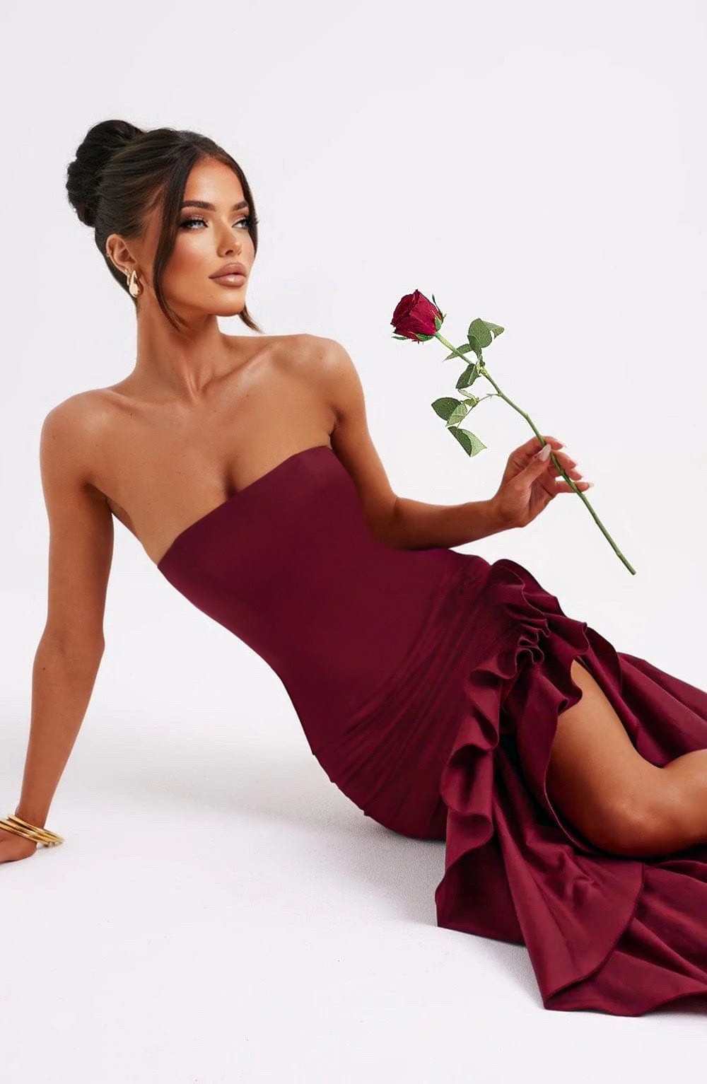 Ruffle Dress for Women - Lightweight Fabric, Casual Style, Perfect for Summer