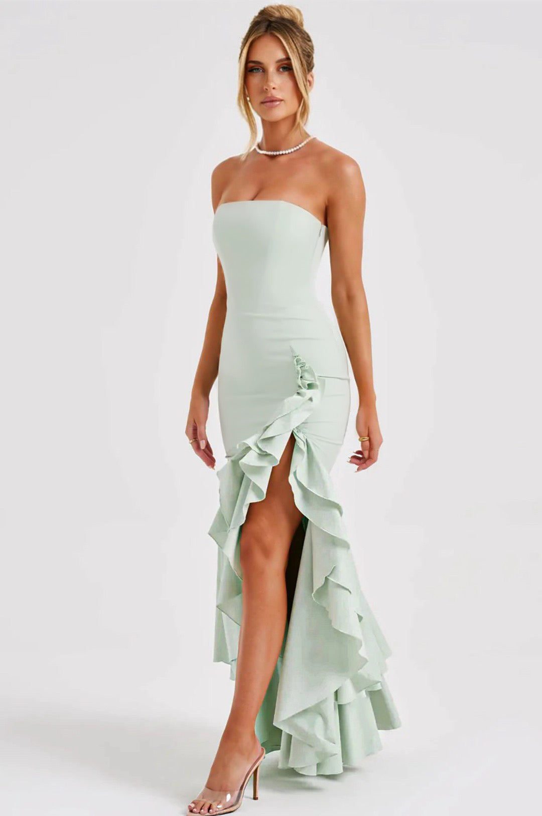 Ruffle Dress for Women - Lightweight Fabric, Casual Style, Perfect for Summer