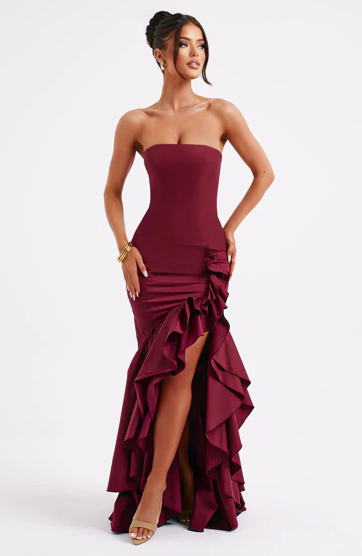 Ruffle Dress for Women - Lightweight Fabric, Casual Style, Perfect for Summer