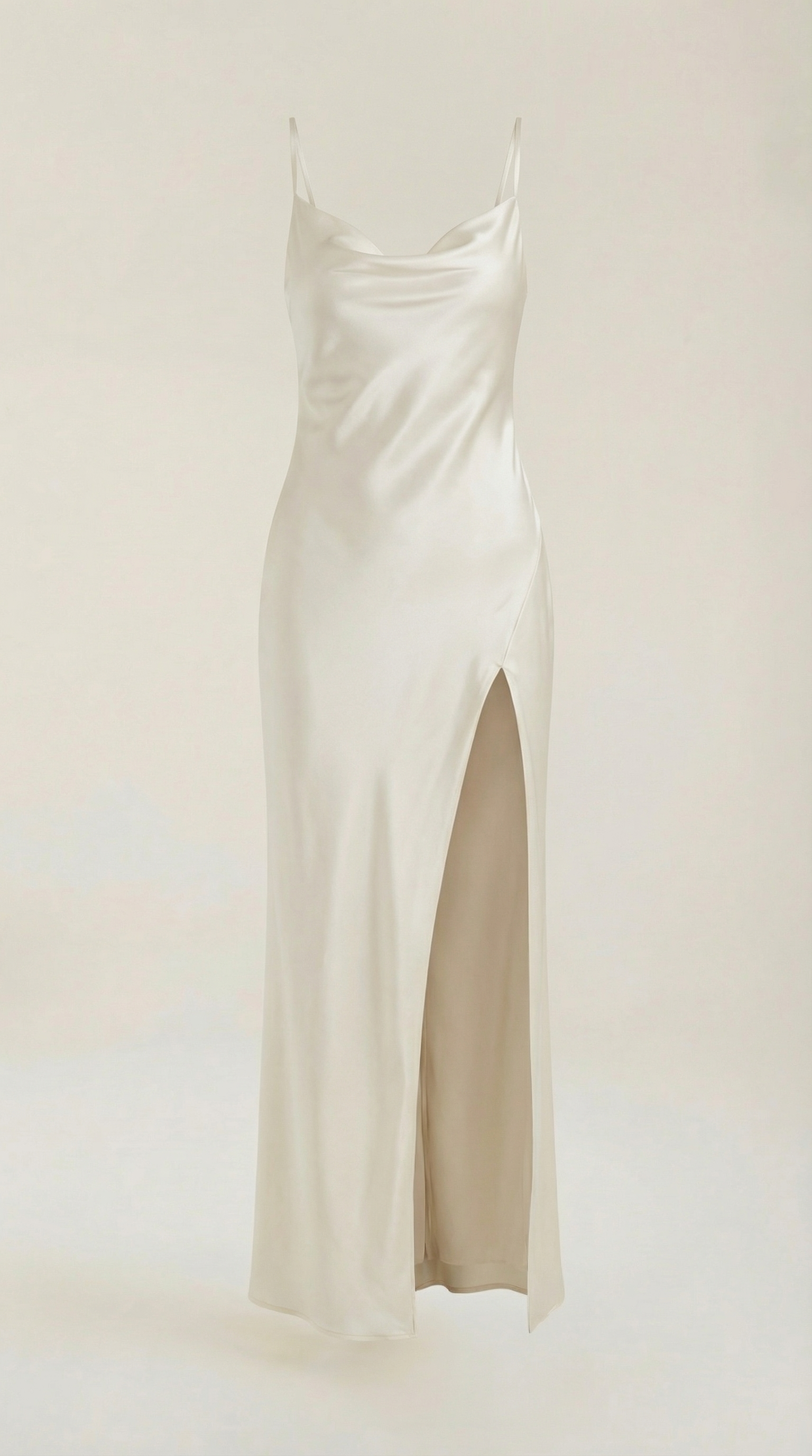 Satin Maxi Slip Dress for Women - Elegant Evening Wear in Rhiannon Style