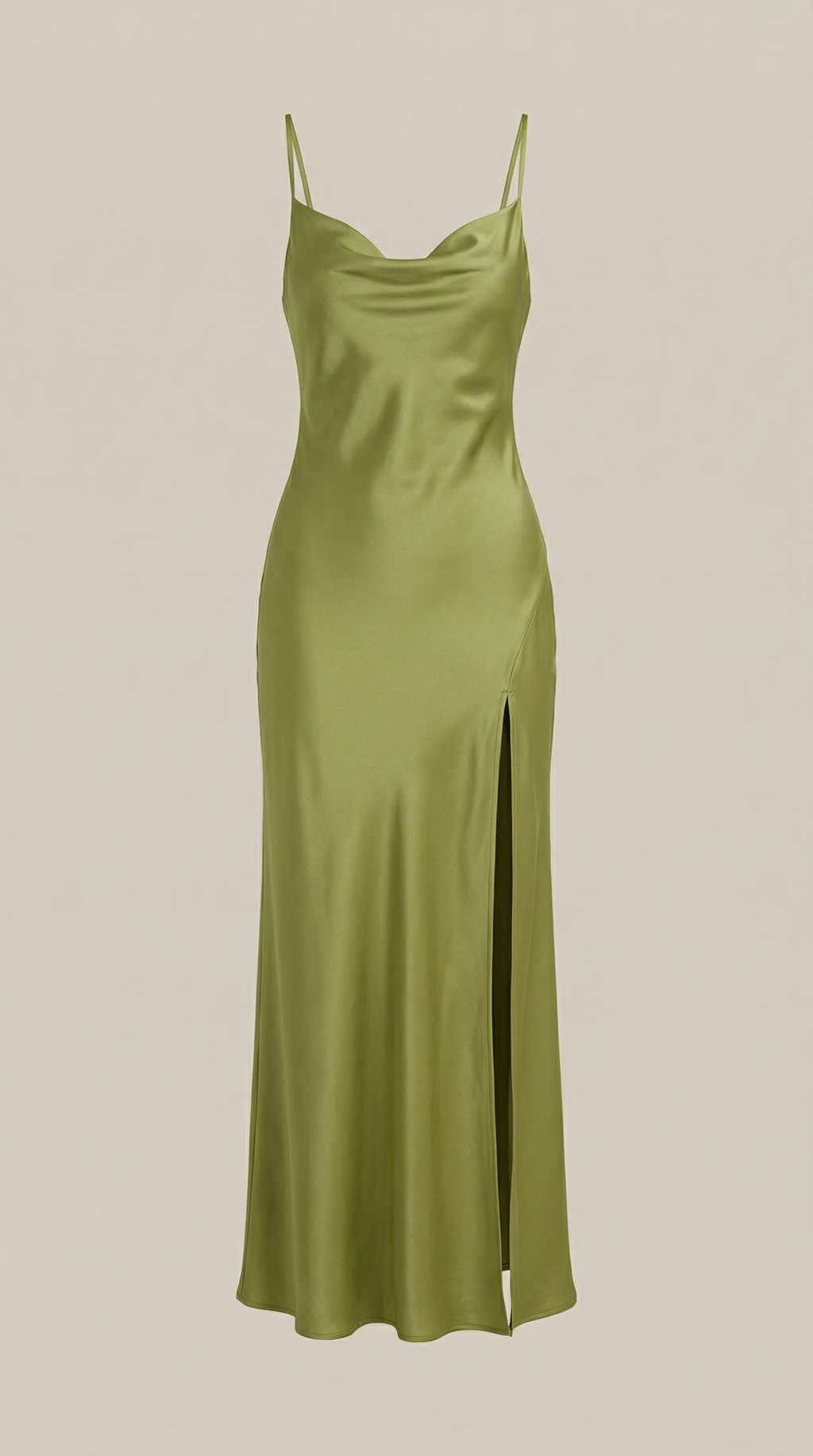 Satin Maxi Slip Dress for Women - Elegant Evening Wear in Rhiannon Style