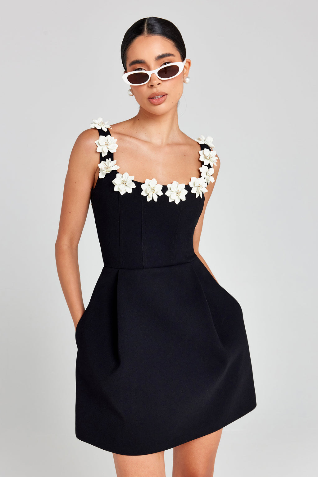 Satin Mini Dress for Women - Elegant Evening Wear with Adjustable Straps