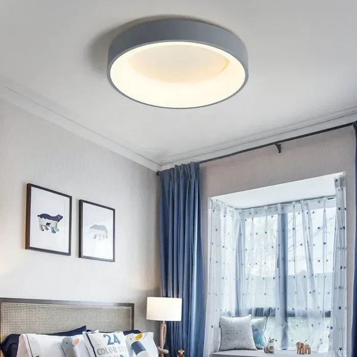 Scandinavian Round LED Ceiling Lamp – Modern Home Lighting, Stylish Decor