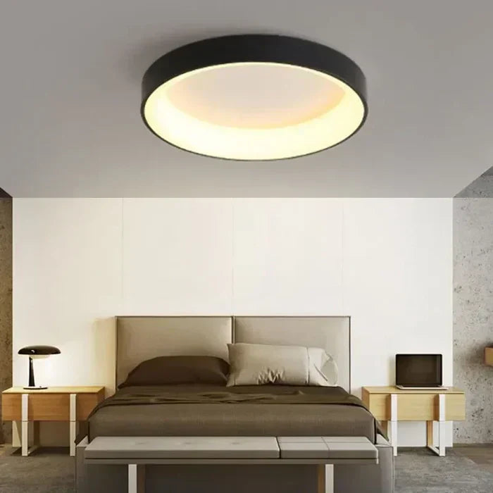 Scandinavian Round LED Ceiling Lamp – Modern Home Lighting, Stylish Decor