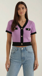 Short Sleeve Nerina Top - Lightweight Cotton Casual Shirt for Everyday Wear