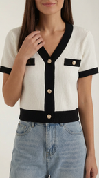 Short Sleeve Nerina Top - Lightweight Cotton Casual Shirt for Everyday Wear