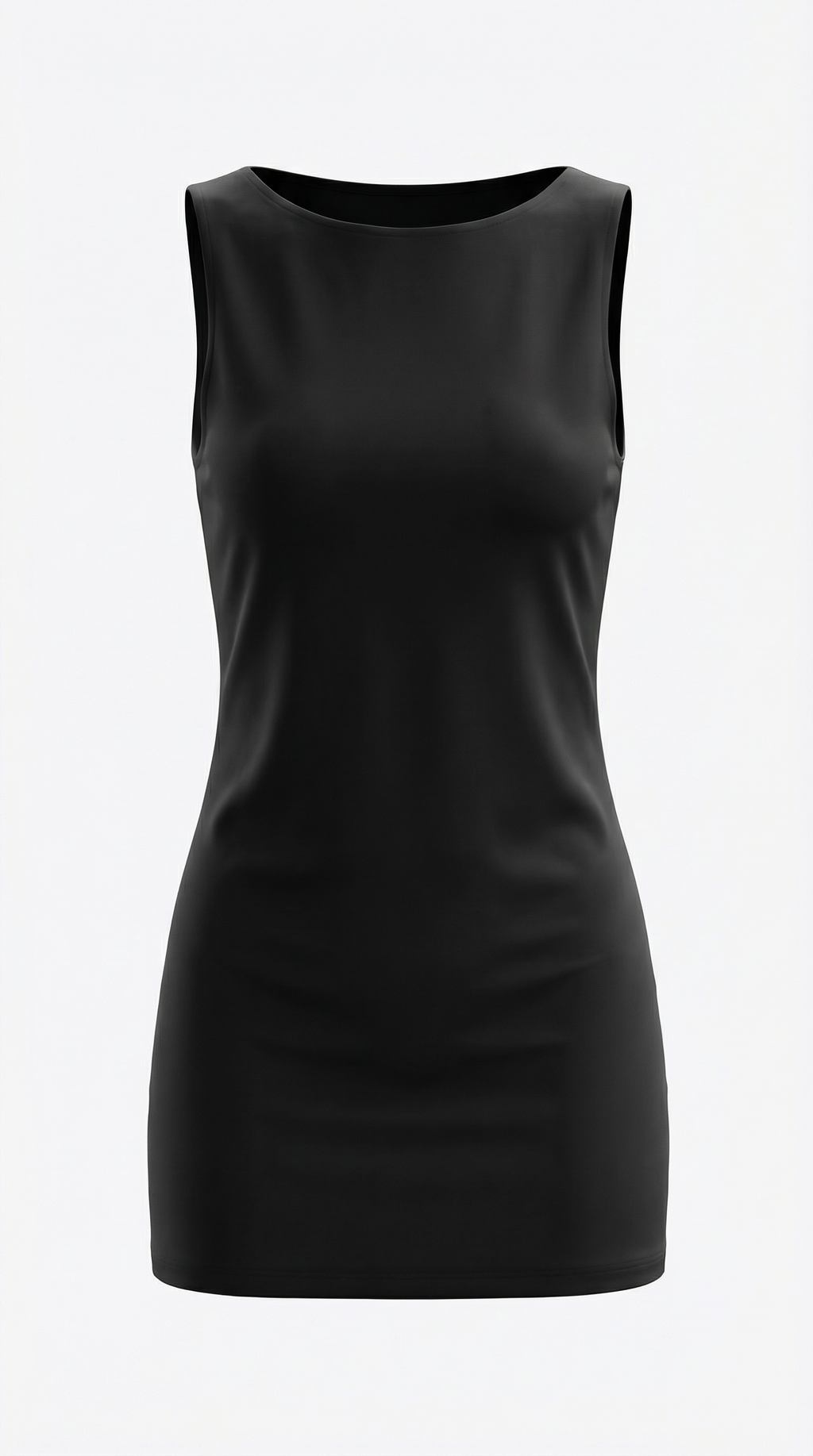 Sleek Mini Dress in Soft Fabric - Elegant Evening Wear for Parties and Events