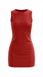 Sleek Mini Dress in Soft Fabric - Elegant Evening Wear for Parties and Events