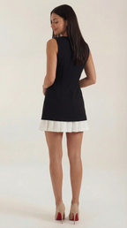 Sleeveless A-Line Mini Dress in Lightweight Fabric for Casual Wear and Summer Events