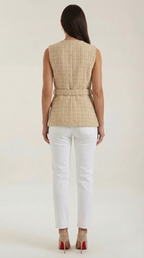 Sleeveless Women's Top - Lightweight Cotton Blend - Casual Everyday Wear - Available in Multiple Colors