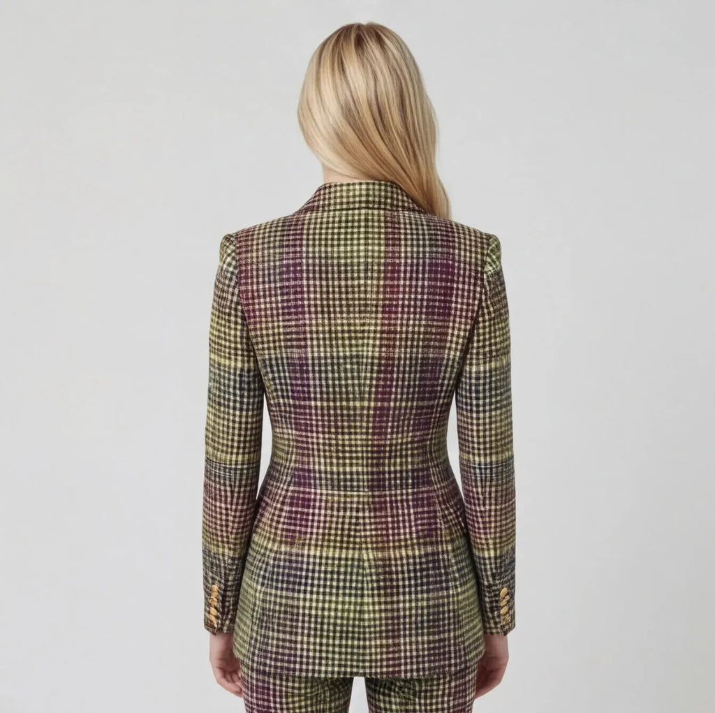 Soft Fabric Trouser Suit Women UK – Women's Blazer & Trousers Set, Office Wear Formal Occasion