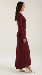 Soft Jersey Maxi Dress | Long Sleeve | Casual & Formal Wear | Comfortable and Versatile for Any Occasion