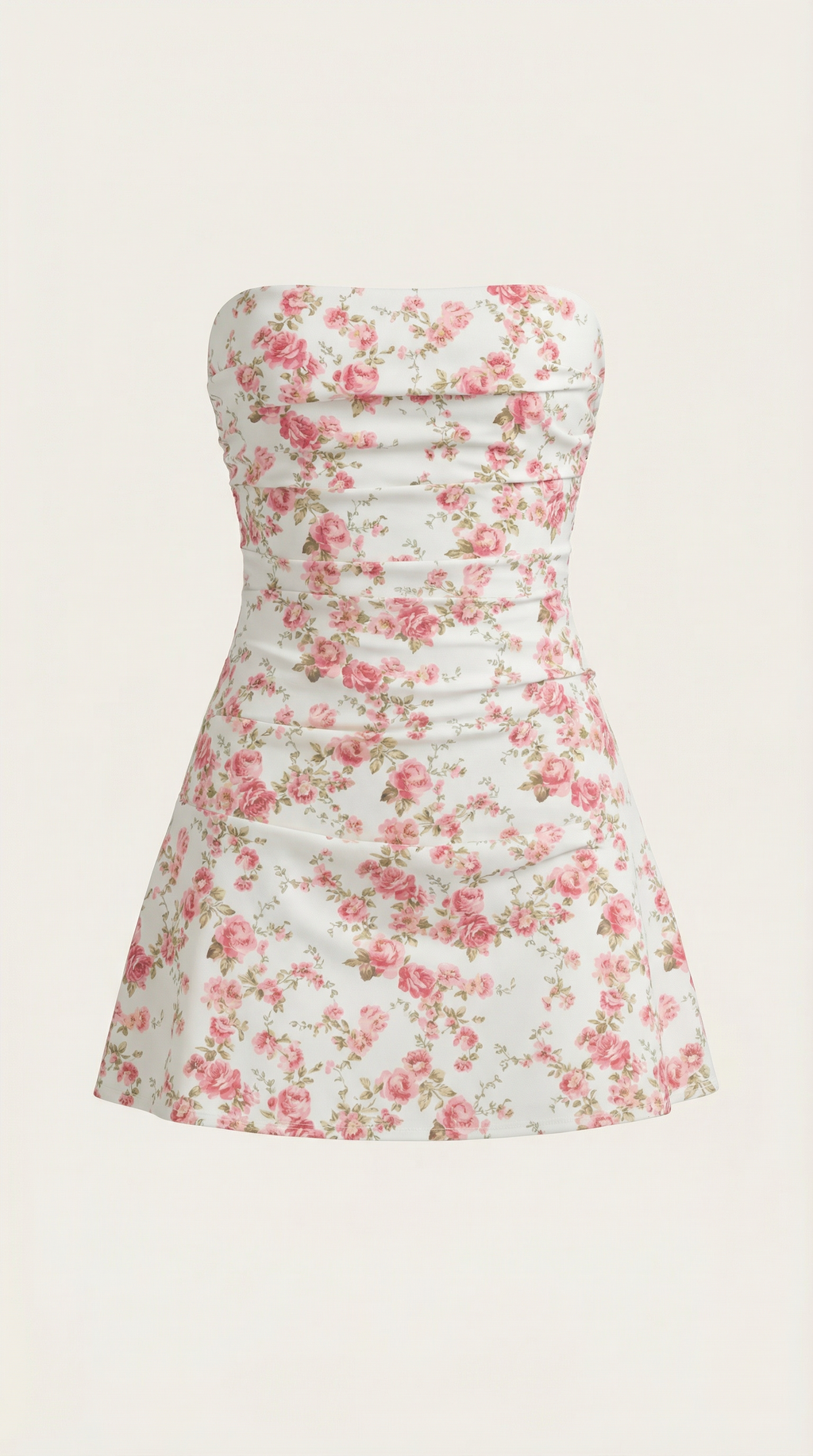 Strapless Mini Dress in Soft Fabric for Casual or Party Wear