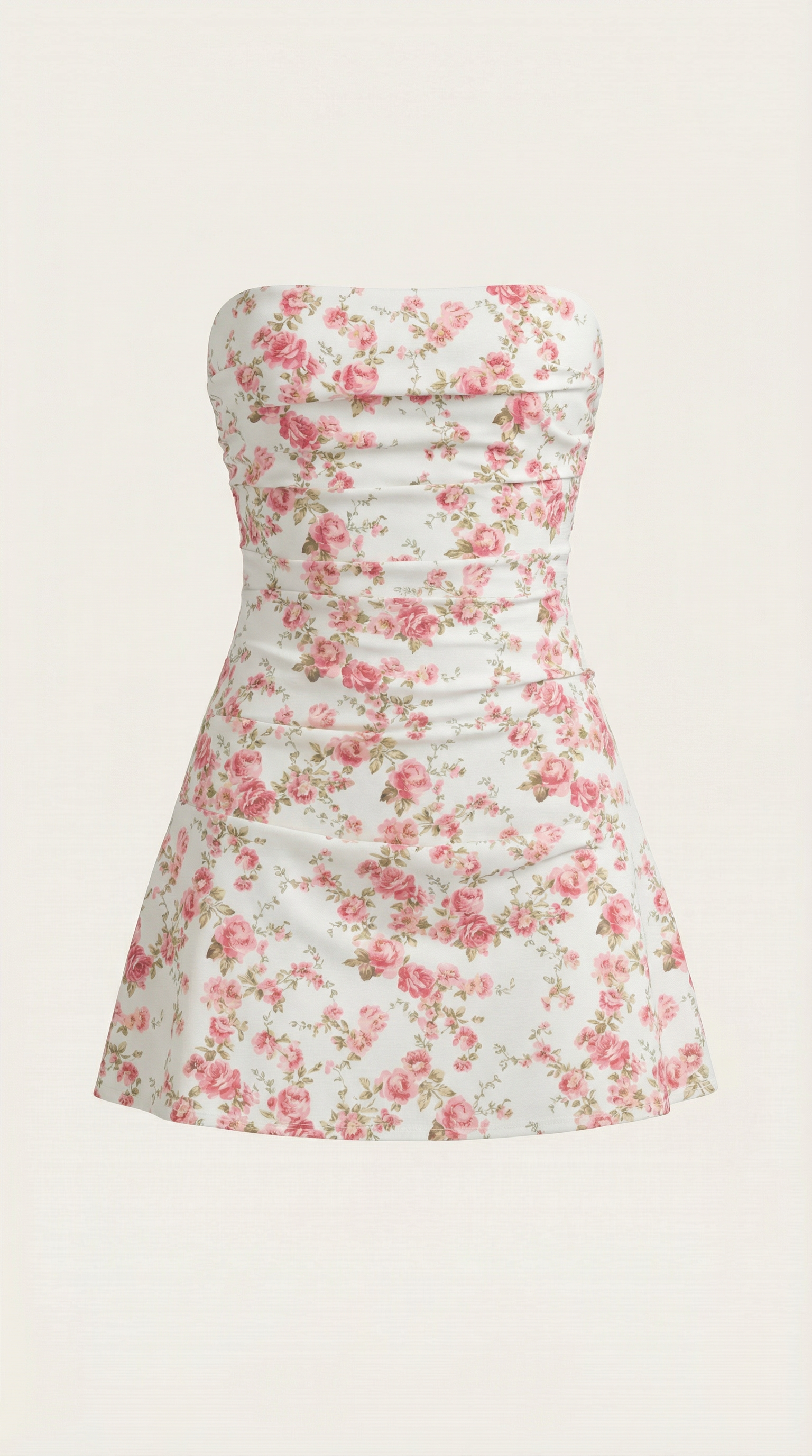Strapless Mini Dress in Soft Fabric for Casual or Party Wear