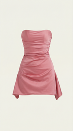 Strapless Mini Dress in Soft Fabric for Casual or Party Wear