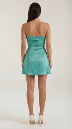 Strapless Mini Dress in Soft Fabric for Casual or Party Wear
