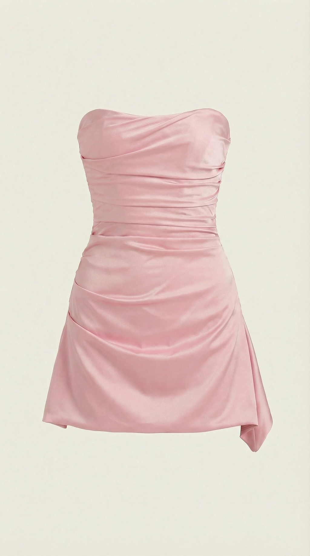 Strapless Mini Dress in Soft Fabric for Casual or Party Wear