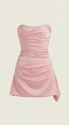 Strapless Mini Dress in Soft Fabric for Casual or Party Wear