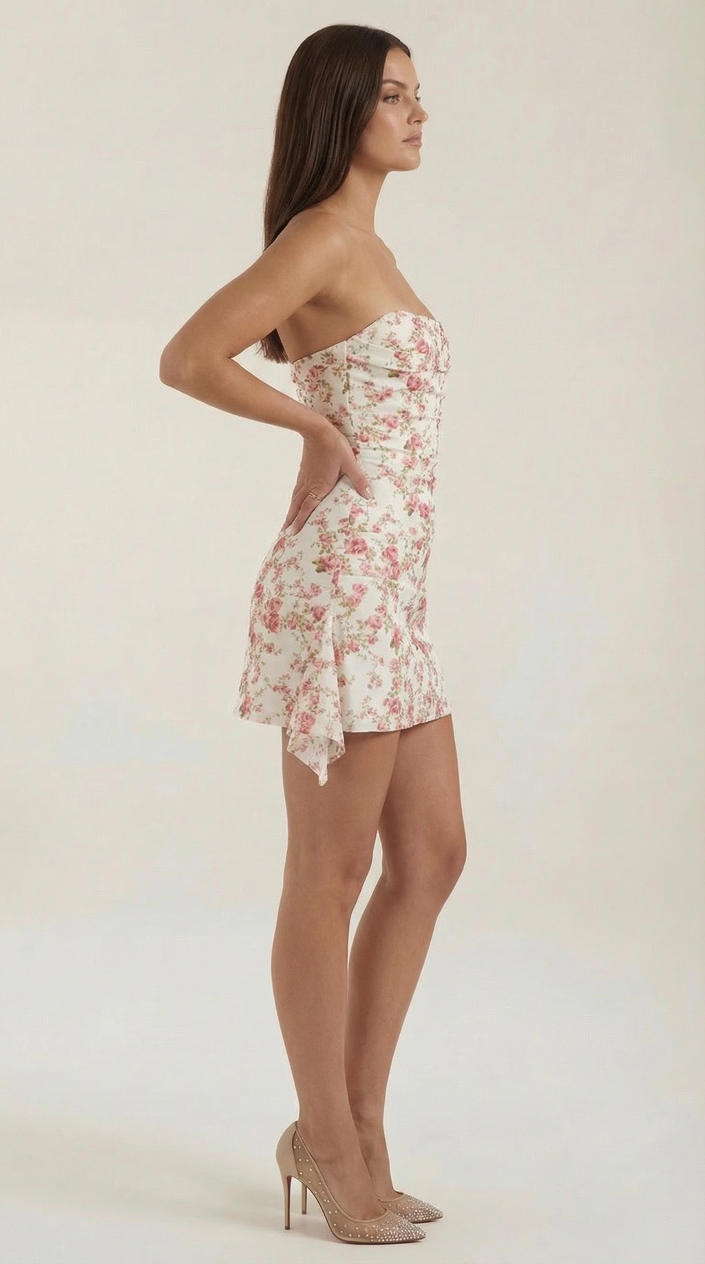 Strapless Mini Dress in Soft Fabric for Casual or Party Wear