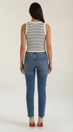 Striped Cotton Tank Top for Women - Casual Sleeveless Summer Wear - Lightweight and Breathable Design